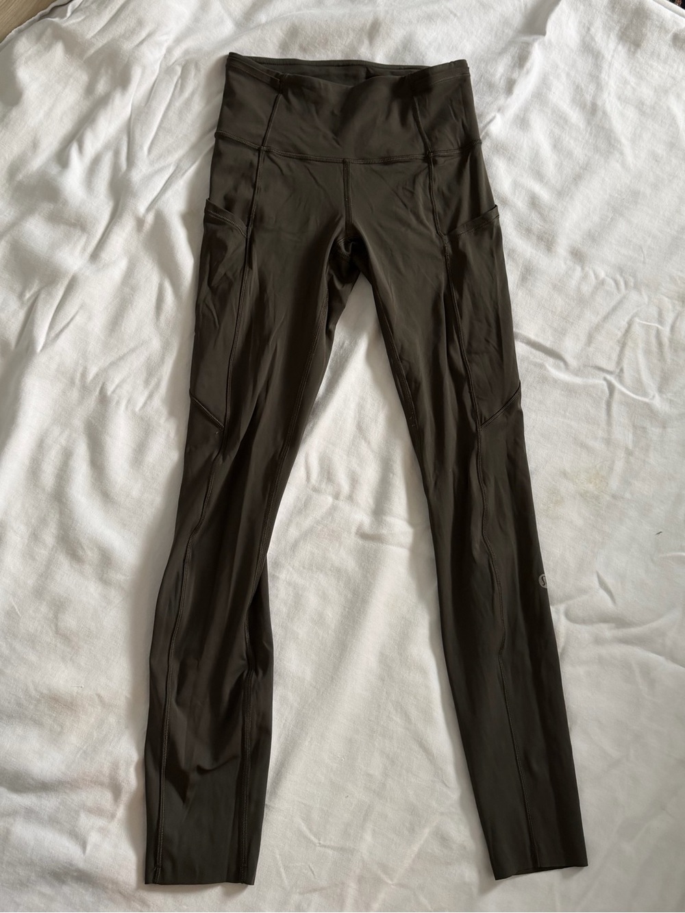lululemon athletica Black High-Rise Leggings with Side Pockets